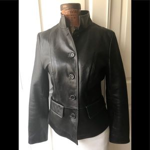 Kenneth Cole Lamb Skin Leather Woman’s Jacket M